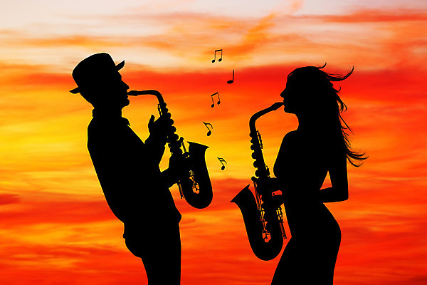 포토 JPG 해외이미지 커플 실루엣 음악 일러스트 놀이 사람없음 소리 일몰 콘서트 음악가 기구 악단 색소폰 예술가 재즈 해외202004 해외포토 직업 관계 문화예술 촬영기법 노을 공연 목관악기 파일형식 이미지허브