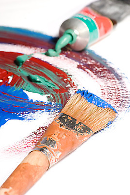 포토 JPG 해외이미지 미술 사람없음 빨간색 초록색 파란색 페인트 붓 그림 해외202004 해외포토 컬러 문화예술 파일형식 이미지허브