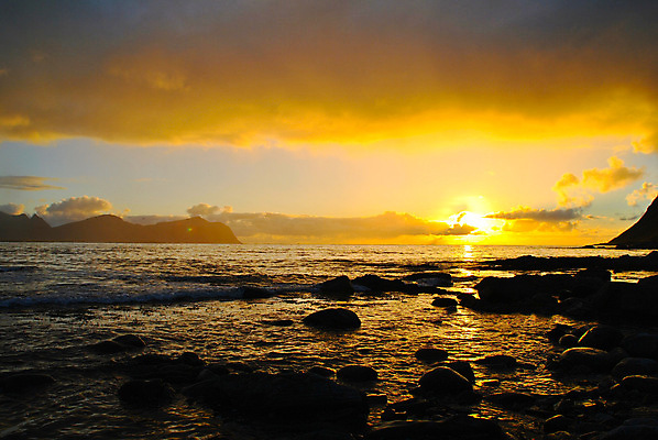 포토 JPG 해외이미지 바다 노르웨이 해변 사람없음 일몰 해외202004 해외포토 유럽 노을 파일형식 이미지허브