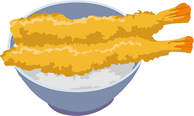 EPS 음식 외국문화 일본문화 일러스트 밥 새우 사람없음 튀김 덮밥 새우튀김 덴동 덴푸라 새우덮밥 튀김덮밥 일본음식 국내일러스트 동양문화 문화 갑각류 파일형식 벡터