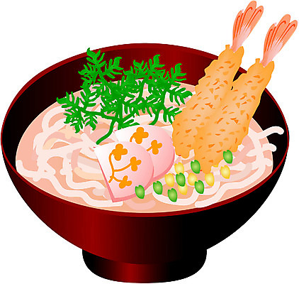 EPS 음식 외국문화 일본문화 일러스트 사람없음 면류 면 우동 튀김우동 일본음식 국내일러스트 동양문화 문화 파일형식 벡터