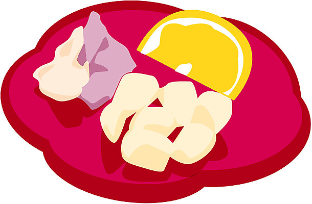 EPS 일러스트 반찬 마늘 사람없음 레몬 단무지 생강 락교 스노모노 초무침 일본음식 국내일러스트 음식 채소 과일 무침 염교 파일형식 벡터