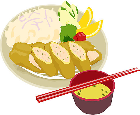EPS 음식 외국문화 일본문화 일러스트 젓가락 사람없음 튀김 돈가스 정식 된장국 미소된장국 일본음식 국내일러스트 동양문화 문화 수저 커틀릿 국 파일형식 벡터