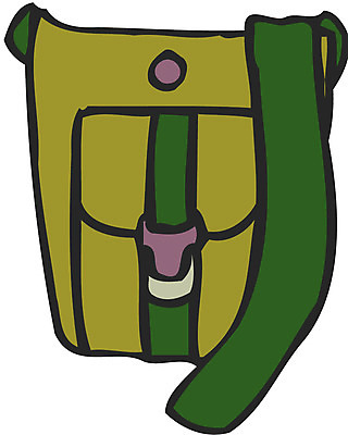 EPS 클립아트 잡화 가방 일러스트 사람없음 오브젝트 크로스백 보조가방 국내일러스트 파일형식 벡터