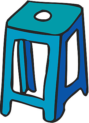 EPS 클립아트 가구 의자 일러스트 사람없음 오브젝트 플라스틱의자 국내일러스트 생활용품 파일형식 벡터