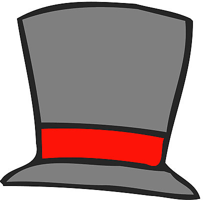 EPS 클립아트 모자 잡화 일러스트 사람없음 오브젝트 마술사모자 남성용 실크모자 탑모자 국내일러스트 모자_잡화 파일형식 벡터