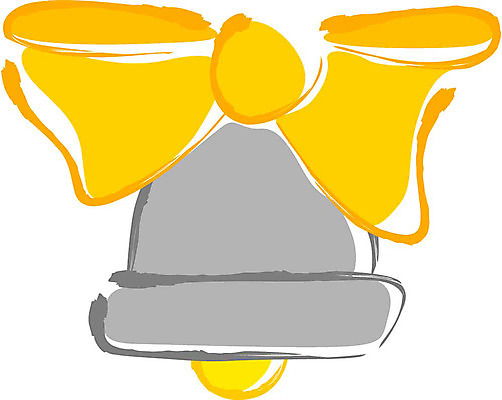 EPS 클립아트 리본 생활용품 일러스트 사람없음 장식 초인종 종 오브젝트 장식종 국내일러스트 파일형식 벡터