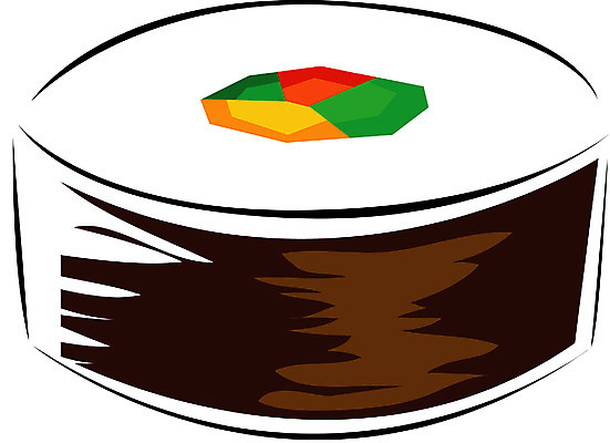 EPS 클립아트 음식 일러스트 디저트 사람없음 초밥 김밥 김초밥 일본음식 국내일러스트 파일형식 벡터