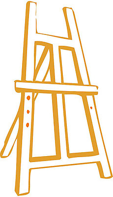 EPS 클립아트 일러스트 미술 사람없음 미술도구 오브젝트 이젤 화구 국내일러스트 문화예술 파일형식 벡터