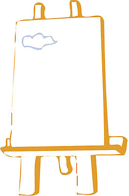 EPS 클립아트 일러스트 미술 사람없음 미술도구 오브젝트 이젤 화구 국내일러스트 문화예술 파일형식 벡터