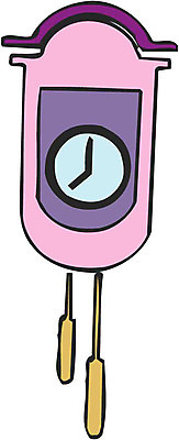 EPS 클립아트 시계 생활용품 일러스트 사람없음 벽시계 오브젝트 괘종시계 벽걸이시계 국내일러스트 파일형식 벡터