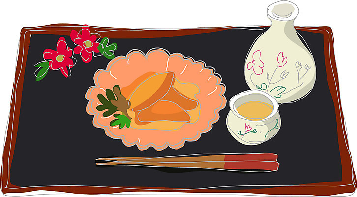 EPS 음식 외국문화 일본문화 일러스트 사람없음 안주 술상 쓰키다시 일본음식 국내일러스트 동양문화 문화 파일형식 벡터