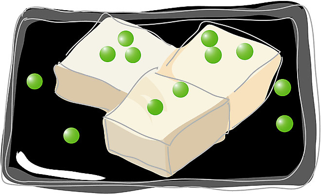 EPS 음식 외국문화 일본문화 일러스트 식재료 콩 사람없음 두부 쓰키다시 연두부 일본음식 국내일러스트 동양문화 문화 곡류 파일형식 벡터