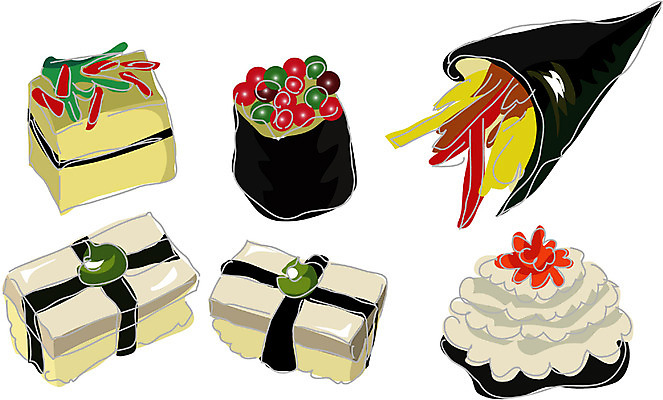 EPS 음식 외국문화 일본문화 일러스트 사람없음 초밥 마끼 일본음식 국내일러스트 동양문화 문화 파일형식 벡터