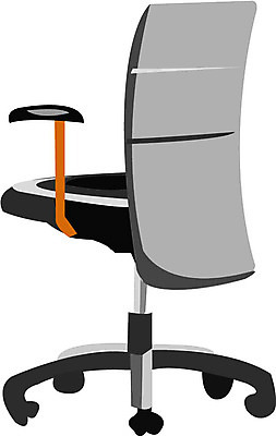 EPS 클립아트 가구 의자 일러스트 사람없음 오브젝트 회전의자 사무실의자 국내일러스트 생활용품 파일형식 벡터