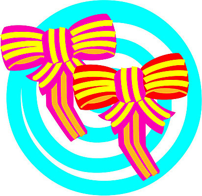 EPS 클립아트 잡화 리본 일러스트 장신구 사람없음 두개 머리핀 오브젝트 여성용품 리본핀 헤어액세사리 국내일러스트 2 장식 파일형식 벡터