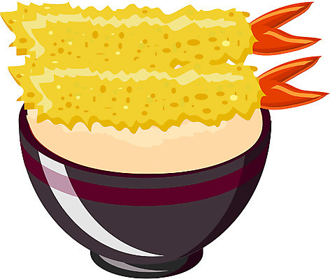 EPS 음식 외국문화 일본문화 일러스트 밥 사람없음 덮밥 새우튀김 덴동 덴푸라 새우덮밥 튀김덮밥 일본음식 국내일러스트 동양문화 문화 새우 튀김 파일형식 벡터