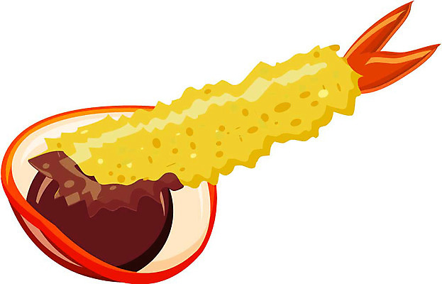 EPS 클립아트 음식 외국문화 일본문화 일러스트 사람없음 튀김 새우튀김 덴푸라 일본음식 국내일러스트 동양문화 문화 새우 파일형식 벡터