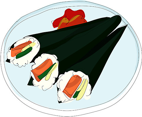 EPS 음식 외국문화 일본문화 일러스트 사람없음 초밥 김초밥 마끼 일본음식 국내일러스트 동양문화 문화 파일형식 벡터