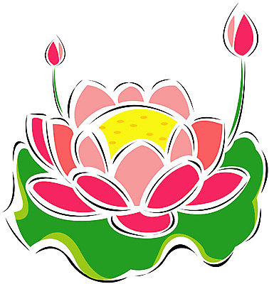 EPS 클립아트 식물 꽃 일러스트 여름꽃 자연 연꽃 사람없음 연잎 국내일러스트 잎 생태계 파일형식 벡터 여름_계절