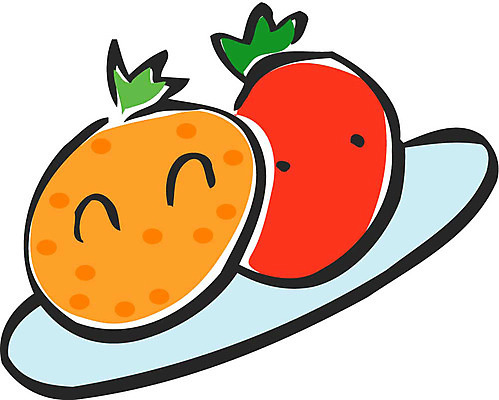 EPS 클립아트 식물 캐릭터 토마토 채소 오렌지 과일 일러스트 식재료 사람없음 농작물 과일캐릭터 오렌지캐릭터 일러캐릭터 농업 파일형식 벡터