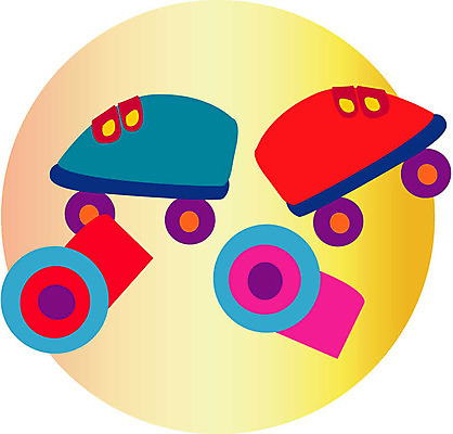 EPS 클립아트 스포츠용품 일러스트 레저용품 사람없음 롤러블레이드 무릎보호대 국내일러스트 스포츠 레저 취미 오브젝트 파일형식 벡터