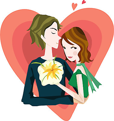 EPS 라이프스타일 웰빙 커플 여자 남자 감정 꽃다발 프로포즈 일러스트 사랑 사람 20대 성인 두명 라이프 생활 로맨틱 청년만 성인만 국내일러스트 꽃 컨셉 관계 청년 파일형식 벡터