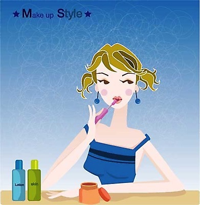 EPS 우먼라이프 라이프스타일 웰빙 여자 패션 일러스트 한명 사람 20대 성인 라이프 생활 화장 뷰티 단장 여자만 여자한명만 성인여자만 청년만 청년여자만 성인한명만 청년여자한명만 성인여자한명만 성인만 국내일러스트 1 청년 파일형식 벡터