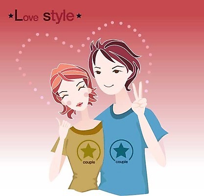 EPS 라이프스타일 웰빙 커플 여자 남자 일러스트 휴식 사랑 사람 20대 성인 취미 두명 라이프 생활 로맨틱 커플티 청년만 성인만 국내일러스트 감정 컨셉 관계 청년 커플룩 파일형식 벡터