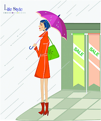 EPS 우먼라이프 라이프스타일 웰빙 여자 일러스트 우산 거리 한명 사람 20대 성인 야외 라이프 생활 쇼핑 세일 비 외출 소서 여자만 여자한명만 성인여자만 청년만 청년여자만 성인한명만 청년여자한명만 성인여자한명만 성인만 국내일러스트 자연요소 1 날씨 청년 여름 절기 파일형식 벡터