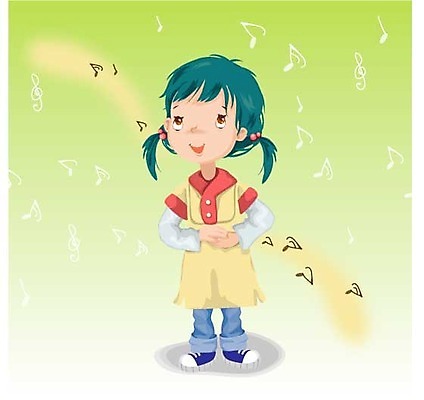 EPS 여자 기독교 종교 초등학생 어린이 음표 일러스트 노래 한명 사람 소녀 교회 찬송가 찬양 성가대 교인 여자만 여자한명만 어린이만 소녀만 소녀한명만 국내일러스트 1 학생 기호 음악 종교건축 건물 합창 파일형식 벡터