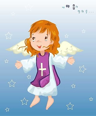 EPS 별 기독교 종교 어린이 날개 일러스트 노래 천사 소녀 교회 찬송가 찬양 교인 여자만 어린이만 소녀만 가상인물 국내일러스트 자연요소 여자 음악 종교건축 상상 사람 건물 파일형식 벡터