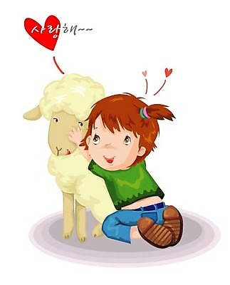 EPS 동물 여자 기독교 종교 초등학생 어린이 일러스트 사랑 한명 사람 소녀 교회 우정 하트 양 교인 여자만 여자한명만 어린이만 소녀만 소녀한명만 국내일러스트 모양 1 학생 감정 포유류 종교건축 건물 친구 파일형식 벡터