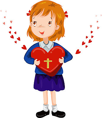 EPS 여자 기독교 종교 초등학생 어린이 십자가 일러스트 사랑 한명 사람 소녀 교회 하트 성가대 교인 여자만 여자한명만 어린이만 소녀만 소녀한명만 국내일러스트 모양 1 학생 감정 종교건축 건물 합창 파일형식 벡터