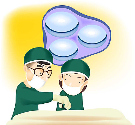 EPS 여자 남자 일러스트 의학 조명 실내 병원 사람 성인 두명 치료 진료 환자 의사 수술 여의사 수술대 수술용가위 성인만 국내일러스트 가위_도구 내부 의료진 의료용품 파일형식 벡터