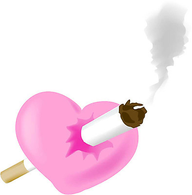 EPS 일러스트 의학 흡연 담배 병원 사람 성인 사람없음 치료 진료 하트 심장 장기 질병 순환기관 금연 담배연기 성인만 국내일러스트 모양 캠페인 신체 장기_의학 연기 사회이슈 파일형식 벡터