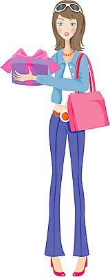EPS 우먼라이프 라이프스타일 웰빙 여자 일러스트 선물 한명 사람 20대 성인 취미 쇼핑 쇼핑백 여자만 여자한명만 성인여자만 청년만 청년여자만 성인한명만 청년여자한명만 성인여자한명만 성인만 국내일러스트 1 가방 청년 생활 파일형식 벡터