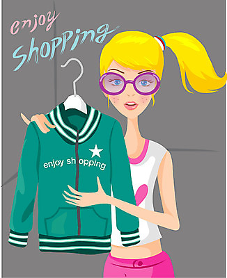 EPS 우먼라이프 라이프스타일 웰빙 옷 여자 일러스트 한명 사람 20대 성인 취미 쇼핑 옷걸이 여자만 여자한명만 성인여자만 청년만 청년여자만 성인한명만 청년여자한명만 성인여자한명만 성인만 국내일러스트 1 청년 생활 파일형식 벡터