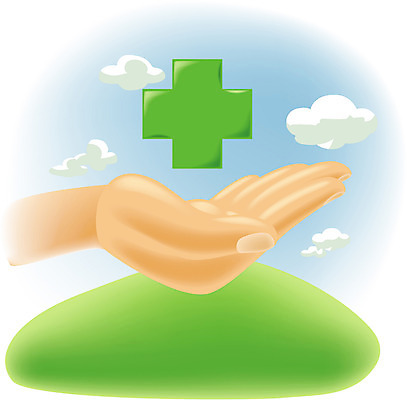 EPS 주간 구름 손 신체 일러스트 의학 사람 야외 신체부위 치료 의사 언덕 녹십자 국내일러스트 자연요소 의료진 십자 파일형식 벡터