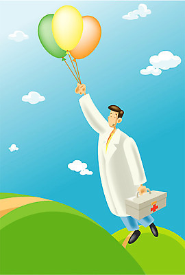 EPS 주간 구름 남자 일러스트 의학 하늘 한명 사람 20대 성인 야외 치료 의사 비행 언덕 풍선 구급약통 남자만 남자한명만 성인남자만 청년만 청년남자만 청년남자한명만 성인한명만 성인남자한명만 성인만 국내일러스트 자연요소 1 청년 의료진 파일형식 벡터