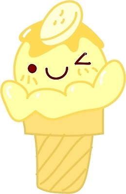 EPS 클립아트 일러스트 디저트 바나나 사람없음 콘아이스크림 바나나아이스크림 국내일러스트 음식 과일 아이스크림 파일형식 벡터