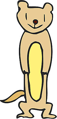 EPS 클립아트 동물 척추동물 캐릭터 한마리 육지동물 일러스트 포유류 염소 사람없음 미어캣 수리카타 일러캐릭터 1 파일형식 벡터