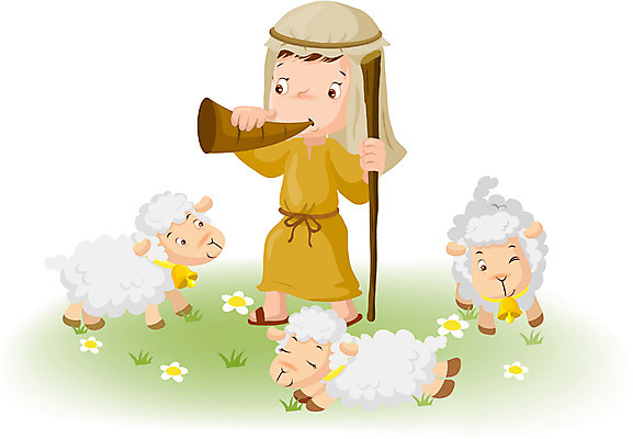 EPS 남자 기독교 종교 초등학생 어린이 일러스트 지팡이 한명 사람 소년 초원 양 양치기 성직자 나팔 선한목자 남자만 남자한명만 어린이만 소년만 소년한명만 국내일러스트 직업 1 학생 악기 포유류 파일형식 벡터