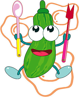 EPS 클립아트 식물 캐릭터 포크 채소 일러스트 식재료 호박 수저 미소 웃음 사람없음 숟가락 음식캐릭터 애호박 채소캐릭터 일러캐릭터 식기 음식 표정 파일형식 벡터