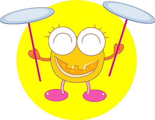 EPS 클립아트 식물 캐릭터 그릇 접시 열매 오렌지 과일 일러스트 귤 미소 웃음 사람없음 과일캐릭터 접시돌리기 일러캐릭터 식기 표정 묘기 파일형식 벡터