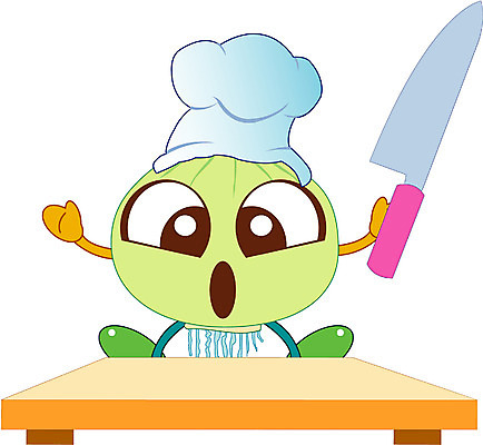 EPS 클립아트 식물 캐릭터 채소 일러스트 식재료 양파 도마 요리사모자 사람없음 칼 음식캐릭터 식칼 채소캐릭터 일러캐릭터 모자_잡화 음식 주방용품 요리사 파일형식 벡터
