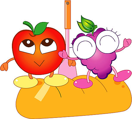 EPS 클립아트 식물 캐릭터 열매 빵 과일 일러스트 포도 미소 웃음 사람없음 사과 음식캐릭터 제빵 과일캐릭터 사과캐릭터 포도캐릭터 일러캐릭터 음식 표정 제과제빵 파일형식 벡터