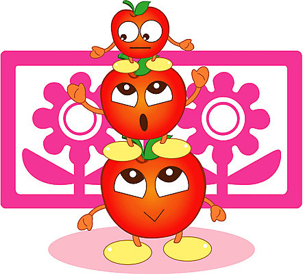 EPS 클립아트 식물 캐릭터 열매 꽃 과일 일러스트 사람없음 농작물 사과 음식캐릭터 사과데이 애플데이 일러캐릭터 음식 농업 데이이벤트 파일형식 벡터