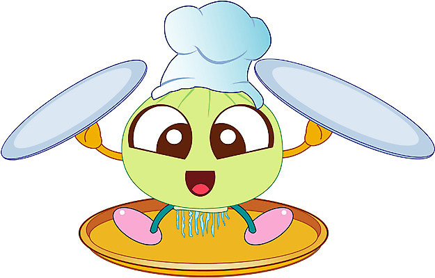 EPS 클립아트 식물 캐릭터 그릇 접시 채소 일러스트 식재료 양파 요리사모자 미소 웃음 사람없음 음식캐릭터 채소캐릭터 일러캐릭터 모자_잡화 식기 음식 표정 요리사 파일형식 벡터