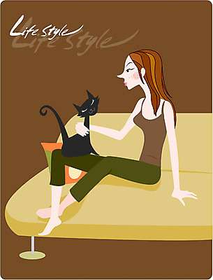 EPS 라이프스타일 웰빙 여자 여유 일러스트 휴식 실내 한명 사람 20대 성인 취미 라이프 반려동물 소파 고양이 침대 반려 여자만 여자한명만 성인여자만 청년만 청년여자만 성인한명만 청년여자한명만 성인여자한명만 성인만 국내일러스트 동물 1 감정 가구 컨셉 의자 포유류 청년 내부 생활 파일형식 벡터